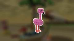 Wachsen Sie einen Gartenflamingo