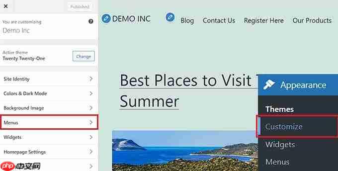 如何在 WordPress 中突出显示菜单项