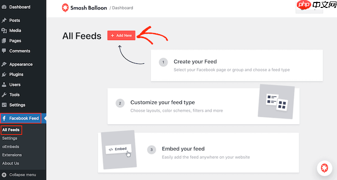 如何在 WordPress 中创建自定义 Facebook Feed