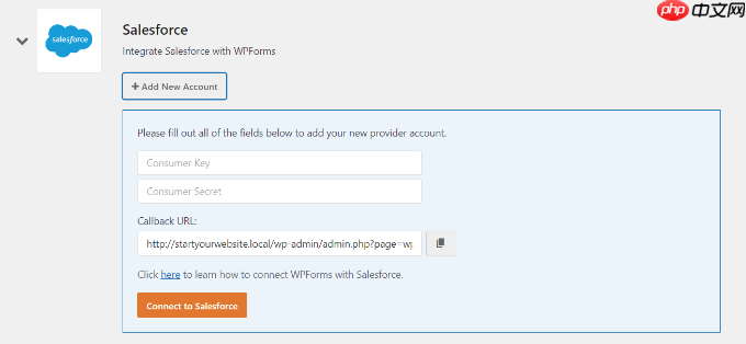 如何将 Salesforce 连接到您的 WordPress 表单
