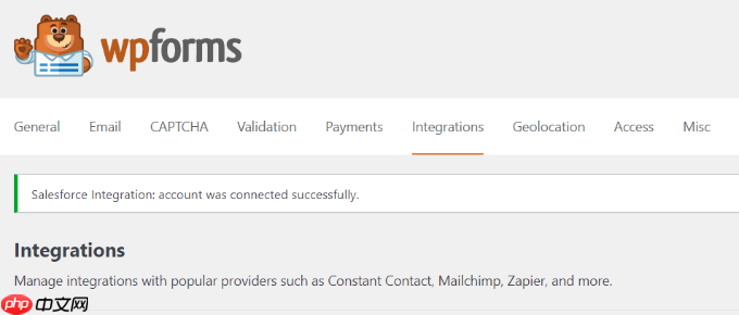 如何将 Salesforce 连接到您的 WordPress 表单