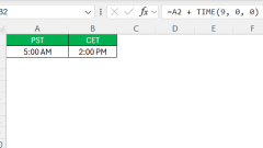 Comment convertir PST en CET dans Excel & # 8211; Guide du fuseau horaire étape par étape