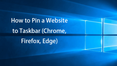 So stecken Sie eine Website in Taskleiste (Chrome, Firefox, Edge)