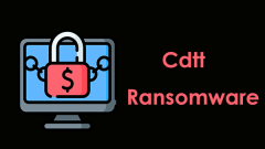 CDTT Ransomware: Was ist das? Wie entfernt ich das .cdtt -Virus?