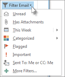 So filtern und suchen Sie nach E -Mails in Outlook