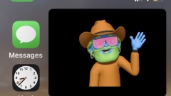 Cara gambar-gambar dalam mesyuarat zum di iPhone