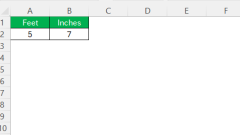 How to Convert 5’7 Feet to Inches in Excel