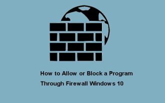 So lassen oder blockieren Sie ein Programm über Firewall Windows 10
