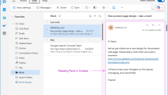 Outlook -Lesefenster: Schriftgr??e ?ndern, Kalender anzeigen, bewegen und verstecken