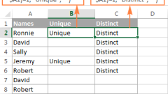 Excel Valeurs uniques / distinctes: comment trouver, filtrer, sélectionner et mettre en surbrillance