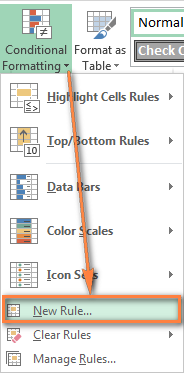 Formula pemformatan bersyarat Excel berdasarkan sel lain