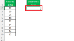 ExcelでGeomean機能を使用する方法