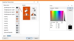 How to create a custom colored palette in PowerPoint