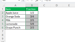 Wie man einen Bruch in eine Dezimalstelle in Excel verwandelt