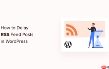如何延迟帖子出现在 WordPress RSS 源中