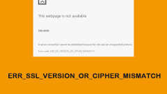 ??? ?? :'err_ssl_version_or_cipher_mistatch”??