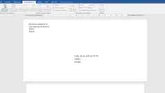 Enveloppes et étiquettes personnalisées en mots