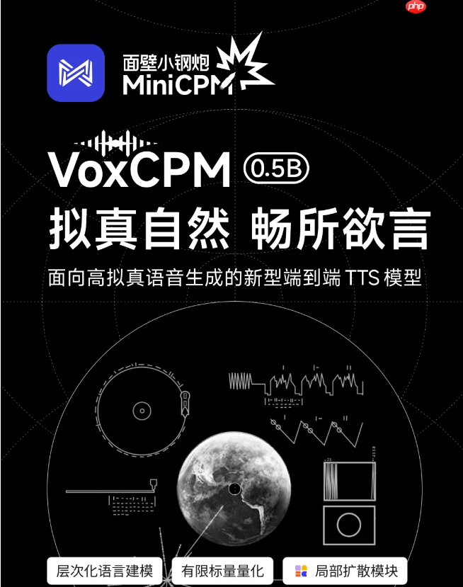 面壁智能推出 VoxCPM:新一代高拟真语音生成模型
