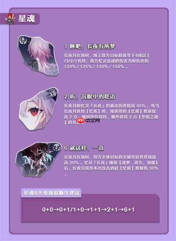 崩坏星穹铁道长夜月抽取建议