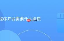 抖音小程序开发需要什么资质