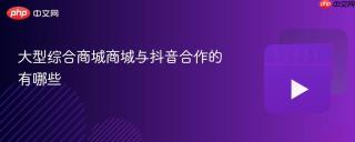 大型综合商城商城与抖音合作的有哪些