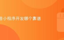 广州抖音小程序开发哪个靠谱