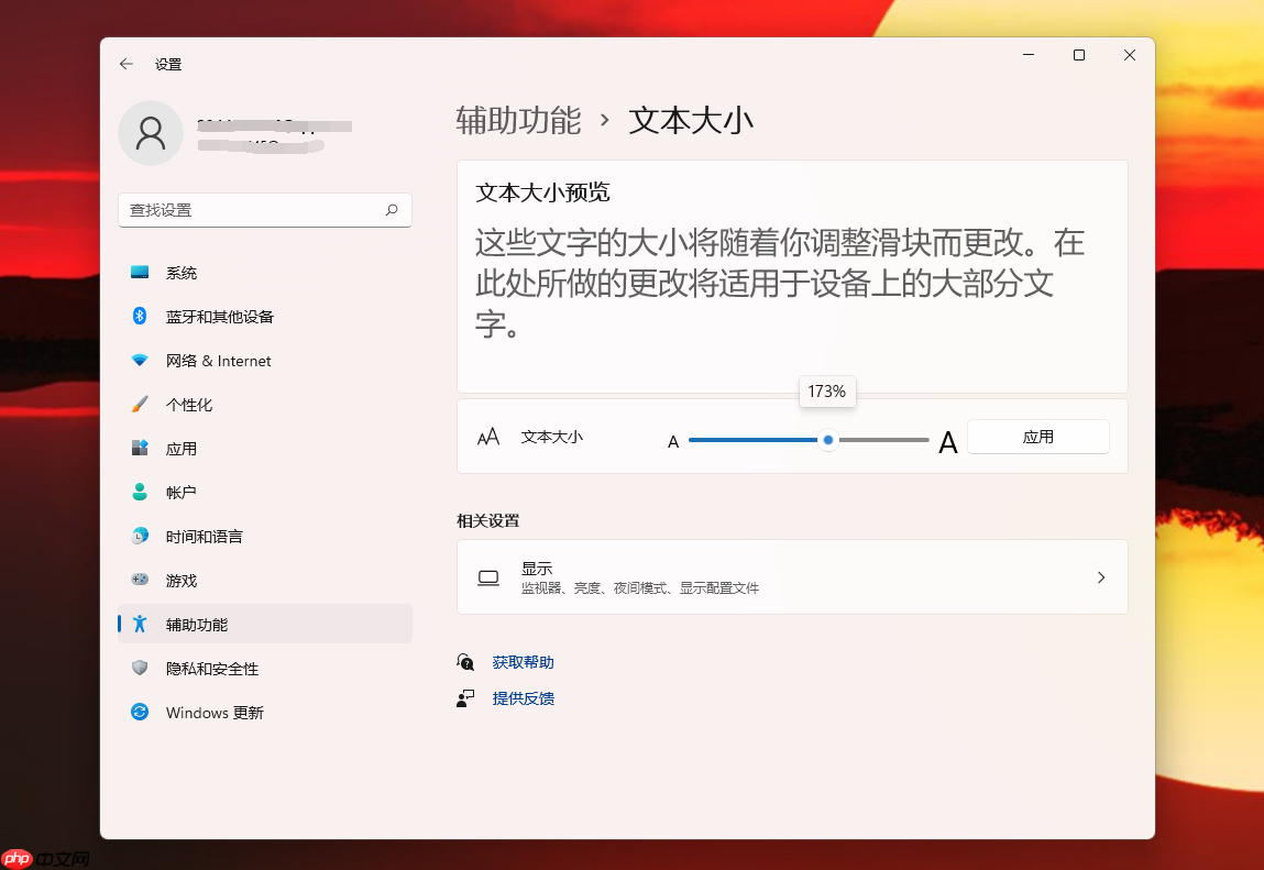 Win11字体大小怎么调？Windows11系统更改字体大小方法