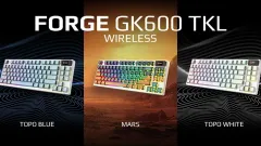 MSI Launches FORGE GK600 TKL Wireless Keyboard in Mars, Topo Blue, and Topo White