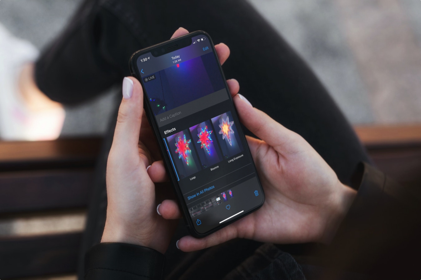 Comment modifier l'effet photo en direct sur iPhone et iPad