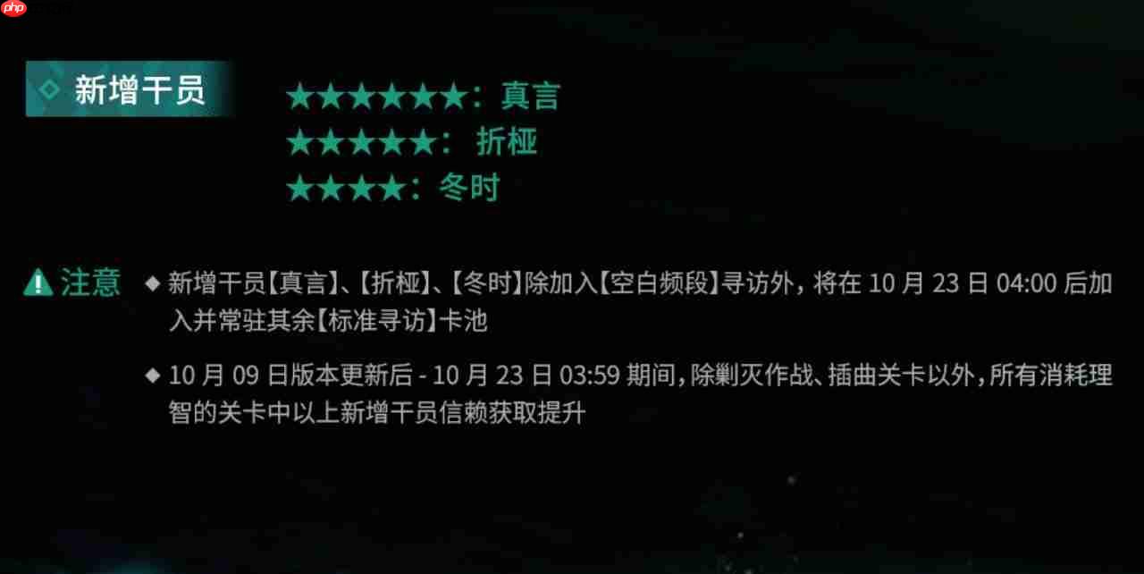 明日方舟主题曲反常光谱版本更新内容