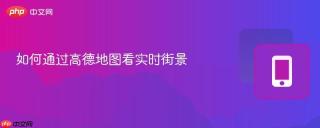 如何通过高德地图看实时街景