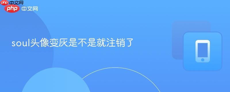 soul头像变灰是不是就注销了