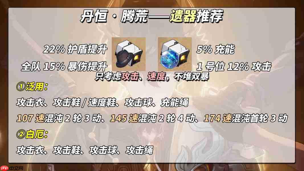 崩坏星穹铁道3.6丹恒腾荒光锥遗器配速配队星魂全解析