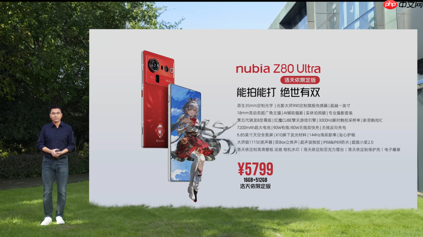 努比亚Z80 Ultra正式发布 35mm大底主摄+第五代骁龙8至尊版 4999起! 努比亚Z80 Ultra正式发布 35mm大底主摄+第五代骁龙8至尊版 4999起!
