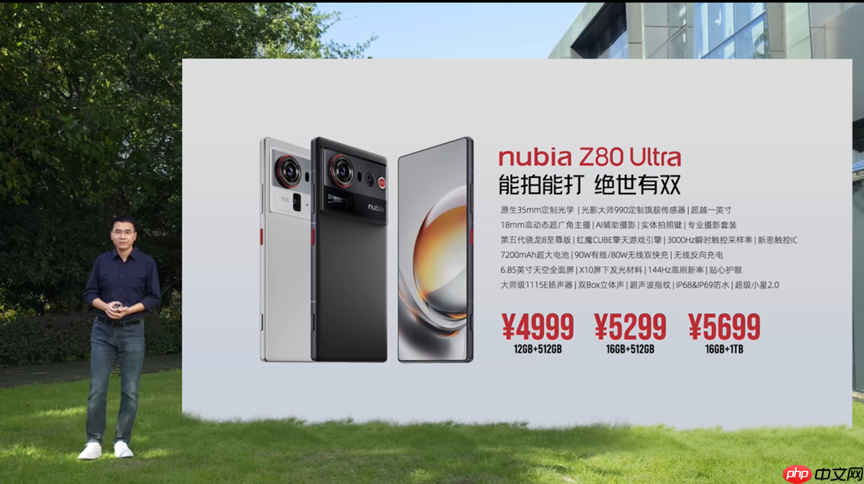 努比亚Z80 Ultra正式发布 35mm大底主摄+第五代骁龙8至尊版 4999起! 努比亚Z80 Ultra正式发布 35mm大底主摄+第五代骁龙8至尊版 4999起!