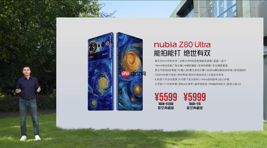 努比亚Z80 Ultra正式发布 35mm大底主摄+第五代骁龙8至尊版 4999起! 努比亚Z80 Ultra正式发布 35mm大底主摄+第五代骁龙8至尊版 4999起!