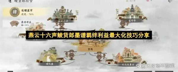 燕云十六声鲮货郎墨谱羁绊利益最大化技巧