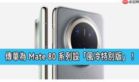 传华为 Mate 80 系列设「风冷特别版」！