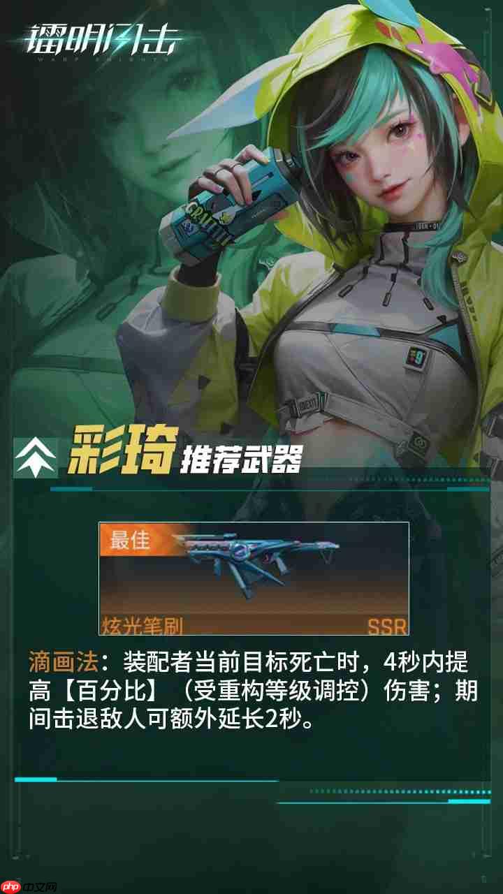 镭明闪击SSR队员「彩琦」武器及阵容推荐