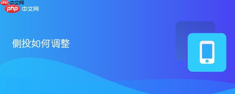侧投如何调整