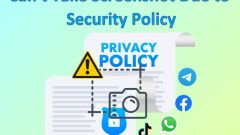 セキュリティ ポリシーによりスクリーンショットを撮ることができません Telegram/WhatsApp/Facebook