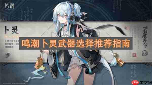鸣潮卜灵武器选择推荐指南