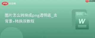 图片怎么转换成png透明底_去背景+转换双教程