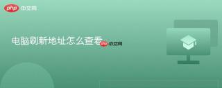 电脑刷新地址怎么查看