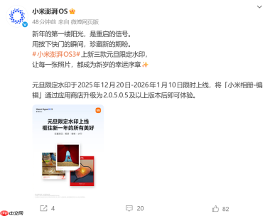 你喜欢哪款？小米HyperOS 3上线元旦限定水印
