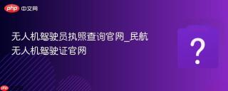 无人机驾驶员执照查询官网_民航无人机驾驶证官网