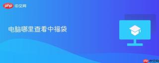 电脑哪里查看中福袋