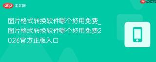 图片格式转换软件哪个好用免费_图片格式转换软件哪个好用免费2026官方正版入口
