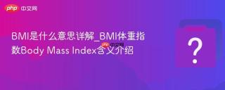 BMI是什么意思详解_BMI体重指数Body Mass Index含义介绍