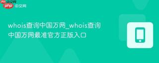 whois查询中国万网_whois查询中国万网最准官方正版入口